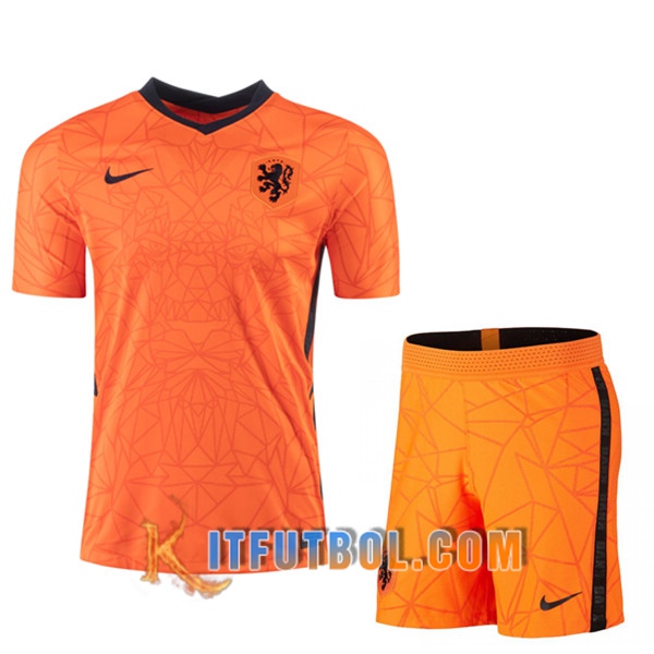 Traje Camisetas Futbol Países Bajos Primera + Cortos 20/21