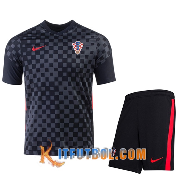 Traje Camisetas Futbol Croacia Segunda + Cortos 20/21