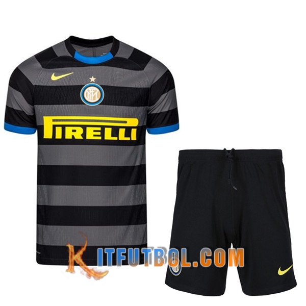 Traje Camisetas Futbol Inter Milan Tercera + Cortos 20/21