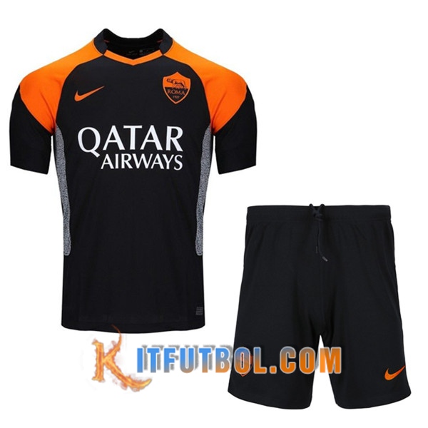 Traje Camisetas Futbol AS Roma Tercera + Cortos 20/21