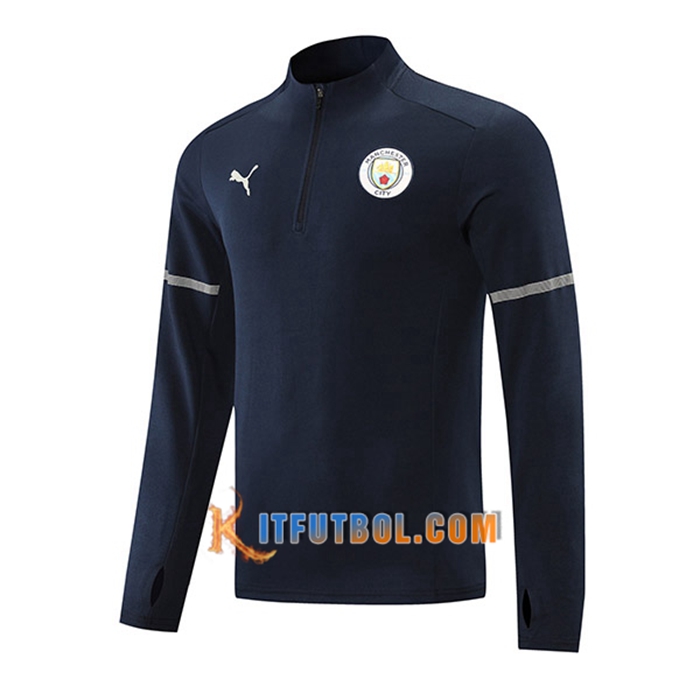 Sudadera De Entrenamiento Manchester City Azul Marino 2021/2022