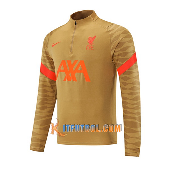 Sudadera De Entrenamiento FC Liverpool Marron 2021/2022