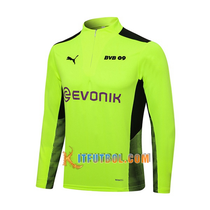 Sudadera De Entrenamiento Dortmund BVB Verde/Negro 2021/2022