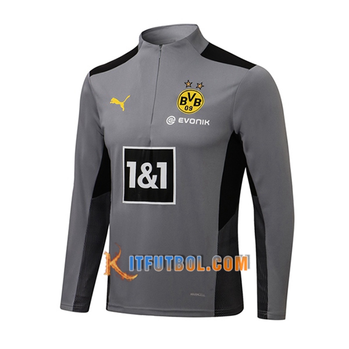 Sudadera De Entrenamiento Dortmund BVB Gris 2021/2022