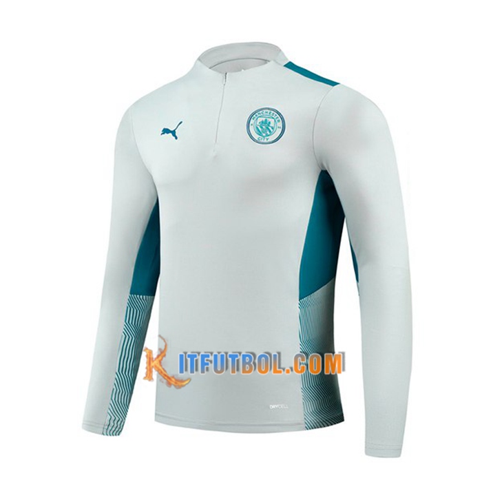 Sudadera De Entrenamiento Manchester City Gris 2021/2022