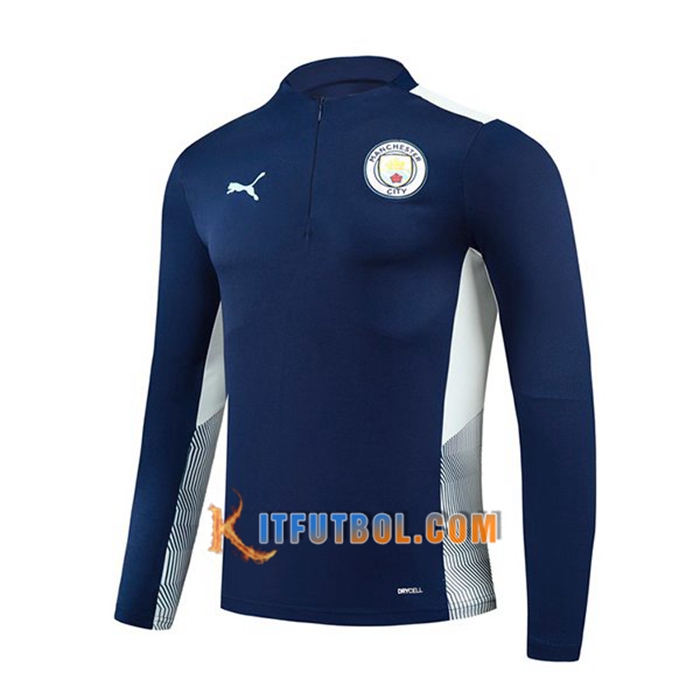 Sudadera De Entrenamiento Manchester City Negro/Blanca 2021/2022