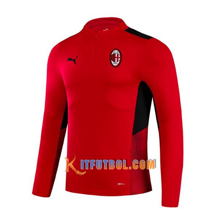Sudadera De Entrenamiento AC Milan Rojo/Negro 2021/2022