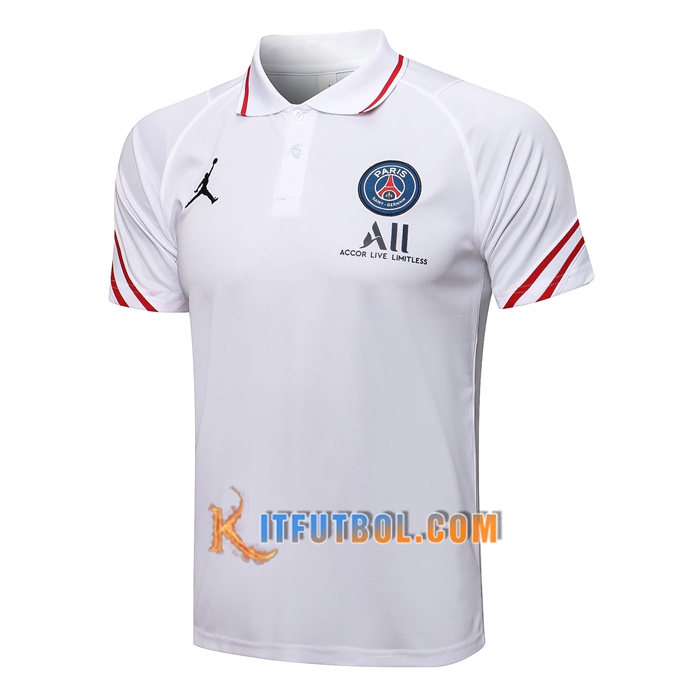 Camiseta Entrenamiento Jordan PSG Blanca 2021/2022
