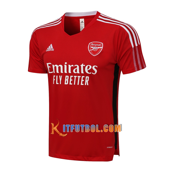 Camiseta Entrenamiento FC Arsenal Rojo/Blanca 2021/2022
