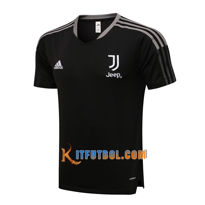 Camiseta Entrenamiento Juventus Negro/Blanca 2021/2022