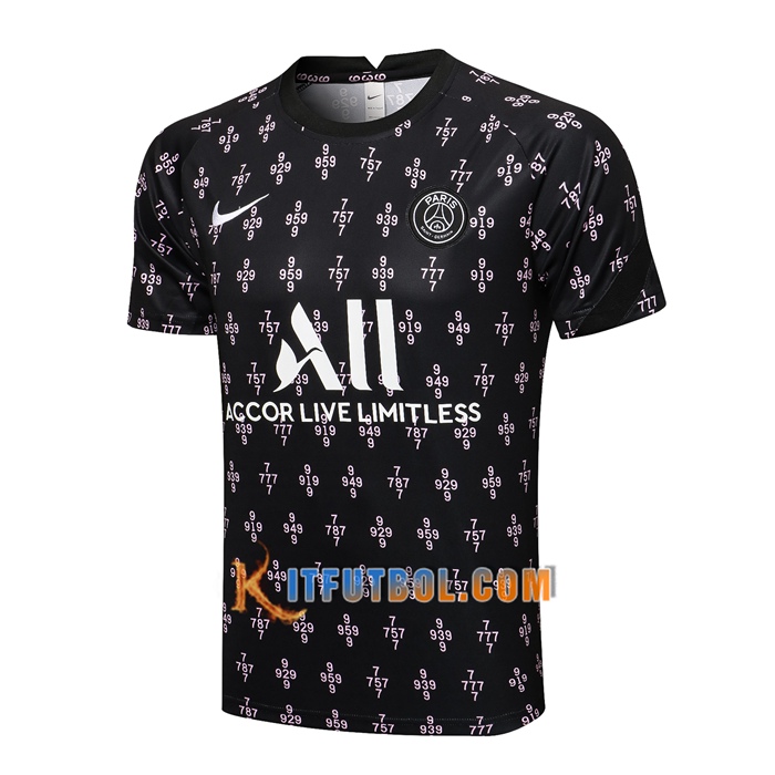 Camiseta Entrenamiento Jordan PSG Negro/Rosa 2021/2022