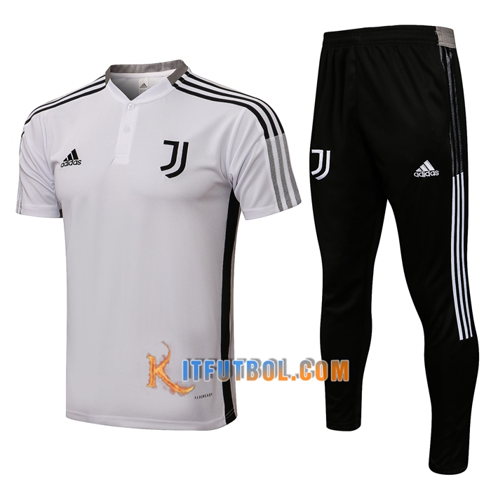 Camiseta Entrenamiento Juventus + Pantalones Blanca/Negro 2021/2022