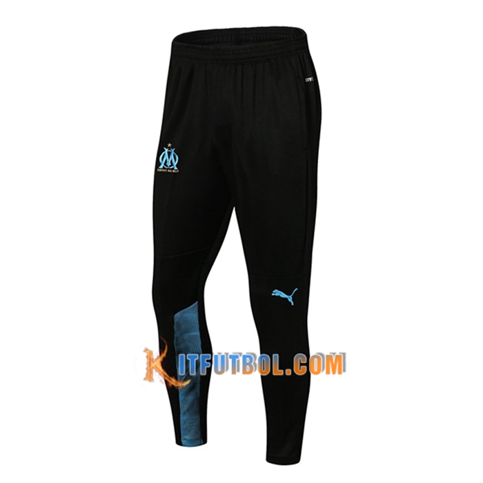 Pantalon Entrenamiento Marsella OM Negro/Azul 2021/2022