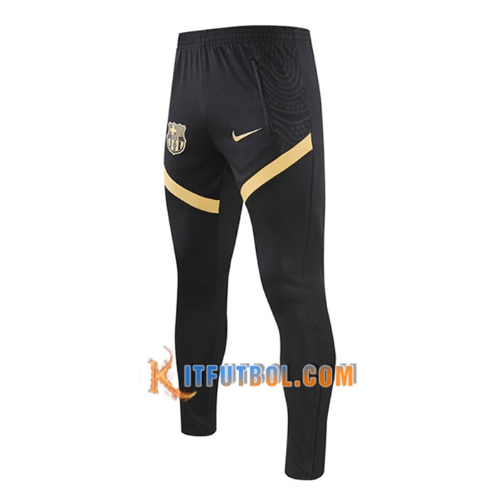 Pantalon Entrenamiento FC Barcelona Negro/Amarillo 2021/2022