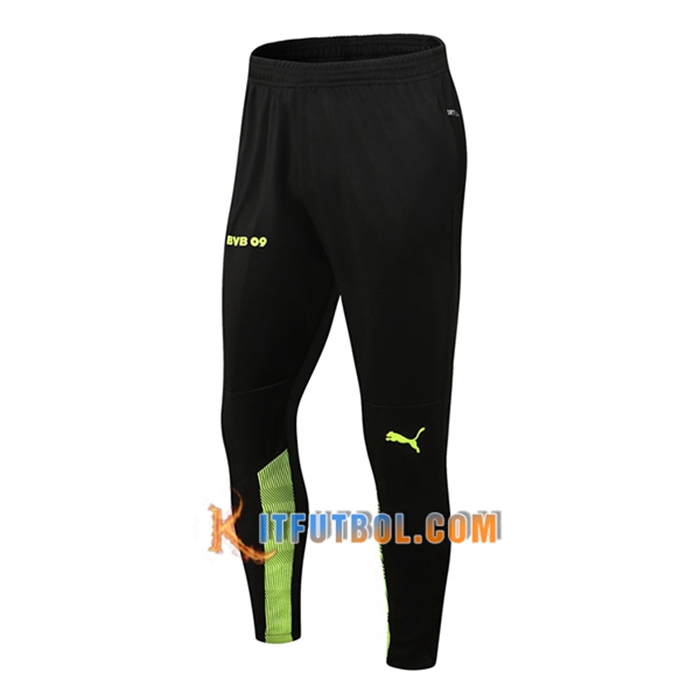 Pantalon Entrenamiento Dortmund BVB Negro/Verde 2021/2022