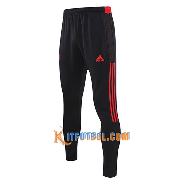 Pantalon Entrenamiento Bayern Munich Negro/Rojo 2021/2022 -1