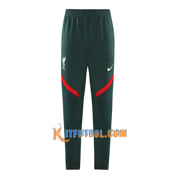 Pantalon Entrenamiento FC Liverpool Verde/Rojo 2021/2022