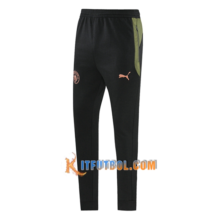 Pantalon Entrenamiento Manchester City Verde/Negro 2021/2022