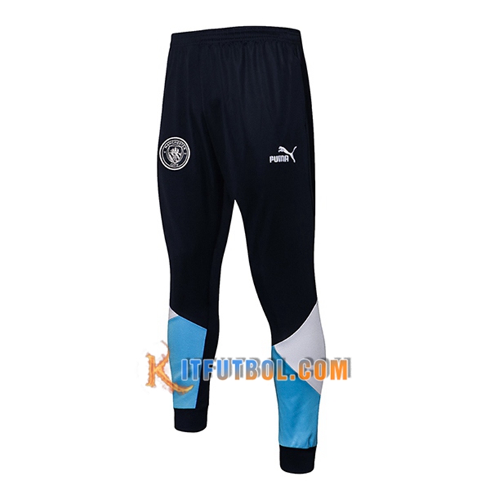Pantalon Entrenamiento Manchester City Azul Marino/Azul/Blanca 2021/2022