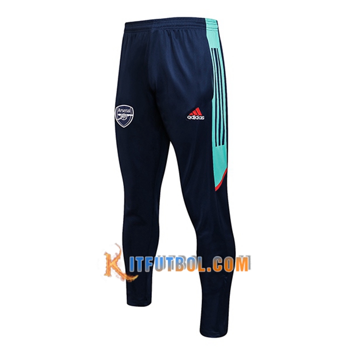 Pantalon Entrenamiento FC Aesenal Azul Marino/Verde 2021/2022