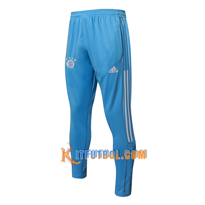 Pantalon Entrenamiento Bayern Munich Azul/Blanca 2021/2022