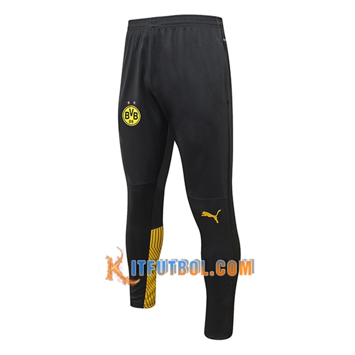 Pantalon Entrenamiento Dortmund BVB Negro/Amarillo 2021/2022 -02