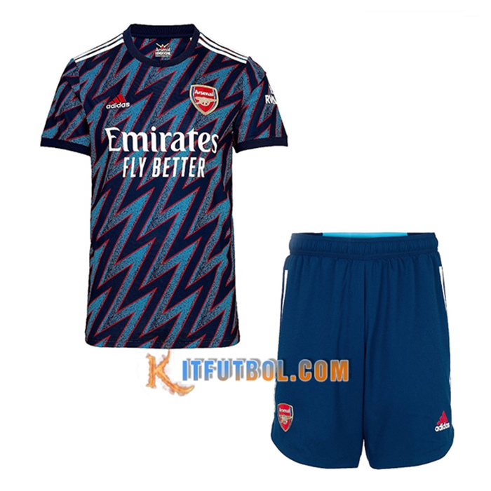 Traje Camiseta Futbol FC Arsenal Tercero + Cortos 2021/2022