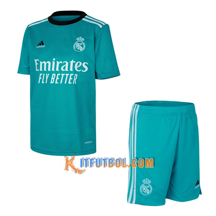 Traje Camiseta Futbol Real Madrid Tercero + Cortos 2021/2022