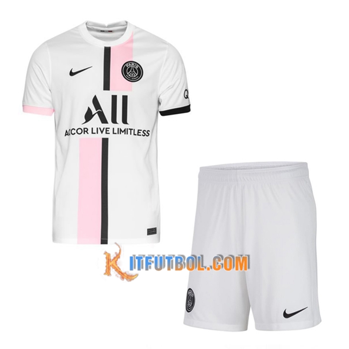 Traje Camiseta Futbol Jordan PSG Alternativo + Cortos 2021/2022