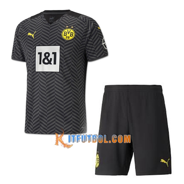 Traje Camiseta Futbol Dortmund BVB Alternativo + Cortos 2021/2022