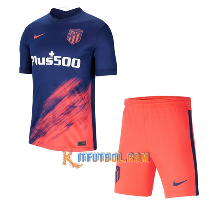 Traje Camiseta Futbol Atletico Madrid Alternativo + Cortos 2021/2022