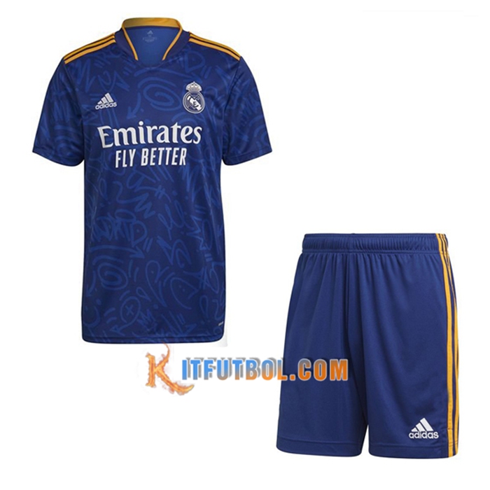 Traje Camiseta Futbol Real Madrid Alternativo + Cortos 2021/2022