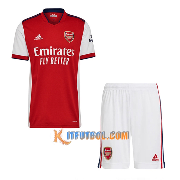 Traje Camiseta Futbol FC Arsenal Titular + Cortos 2021/2022
