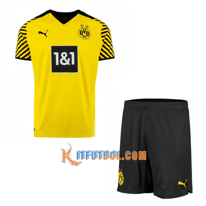 Traje Camiseta Futbol Dortmund BVB Titular + Cortos 2021/2022
