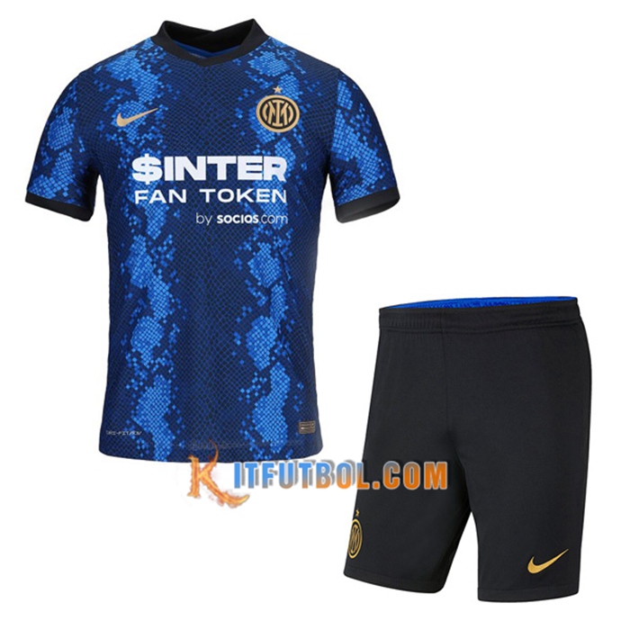 Traje Camiseta Futbol Inter Milan Titular + Cortos 2021/2022