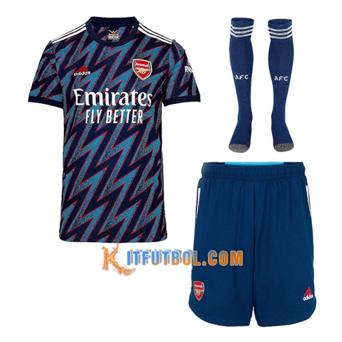 Traje Camiseta Futbol FC Arsenal Tercero (Cortos + Calcetines) 2021/2022