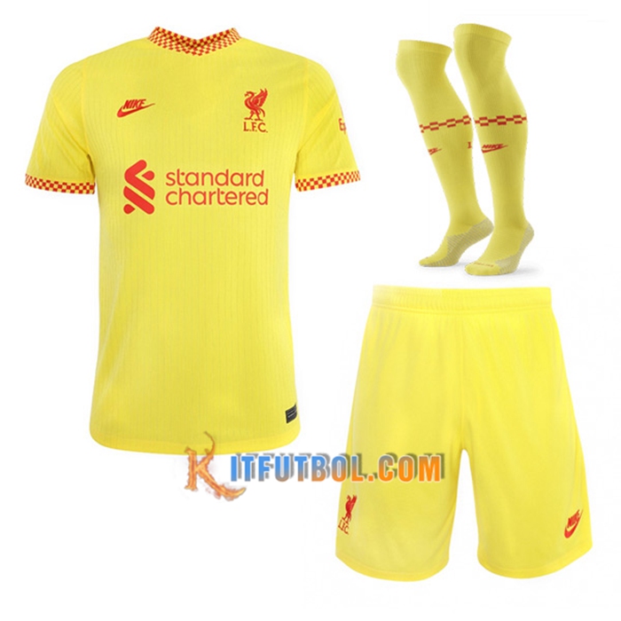 Traje Camiseta Futbol FC Liverpool Tercero (Cortos + Calcetines) 2021/2022