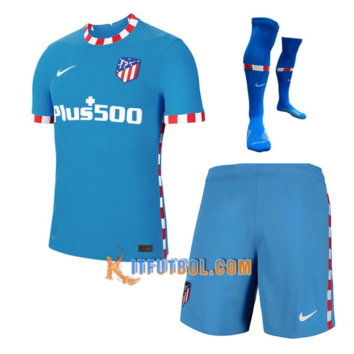 Traje Camiseta Futbol Atletico Madrid Tercero (Cortos + Calcetines) 2021/2022