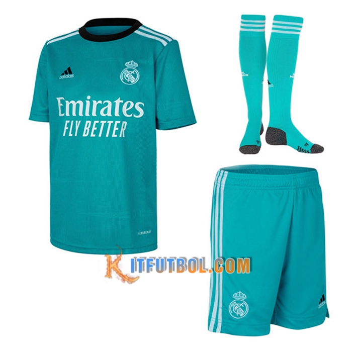 Traje Camiseta Futbol Real Madrid Tercero (Cortos + Calcetines) 2021/2022