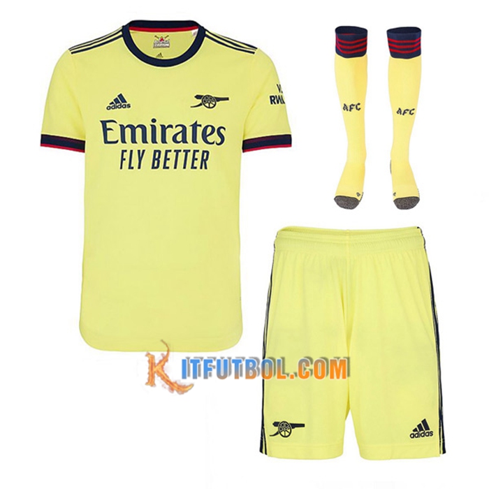 Traje Camiseta Futbol FC Arsenal Alternativo (Cortos + Calcetines) 2021/2022