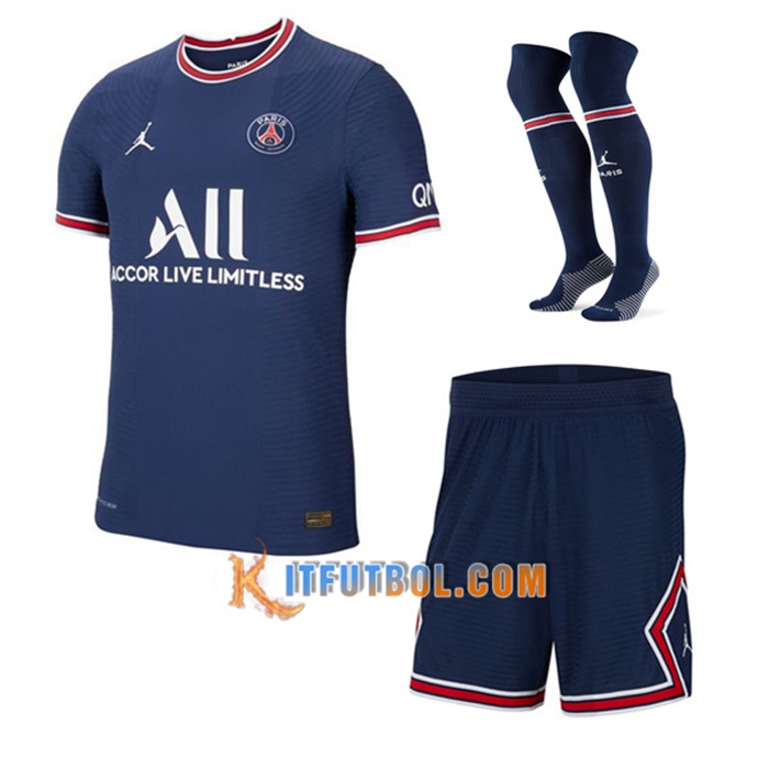 Traje Camiseta Futbol Jordan PSG Titular (Cortos + Calcetines) 2021/2022