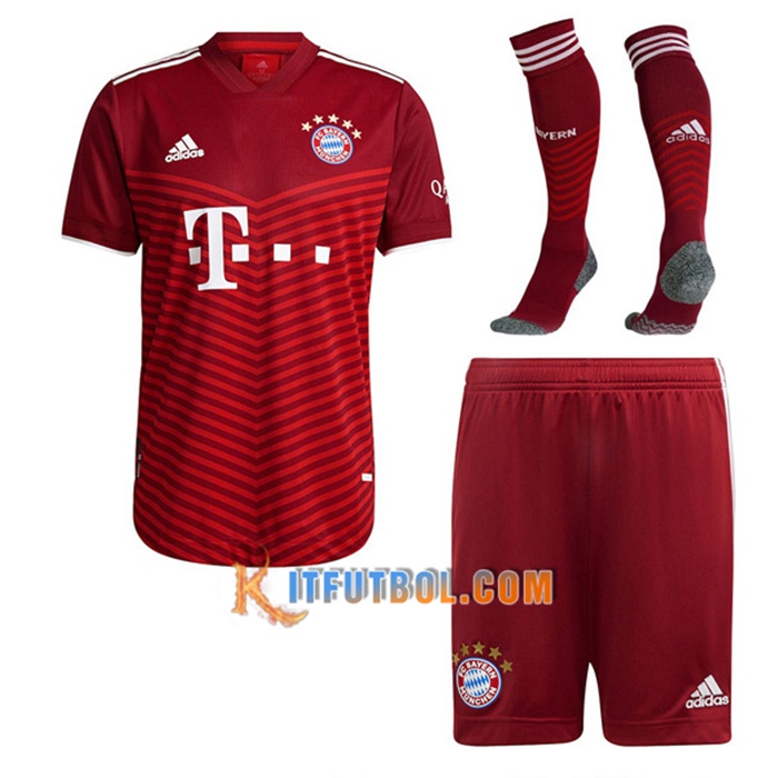 Traje Camiseta Futbol Bayern Munich Titular (Cortos + Calcetines) 2021/2022