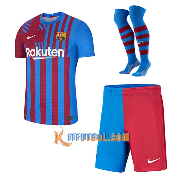 Traje Camiseta Futbol FC Barcelona Titular (Cortos + Calcetines) 2021/2022