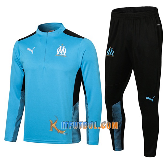 Chandal Equipos De Futbol Marsella OM Azul/Negro 2021/2022