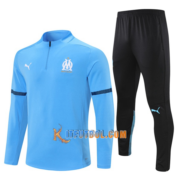 Chandal Equipos De Futbol Marsella OM Azul/Negro 2021/2022 -01