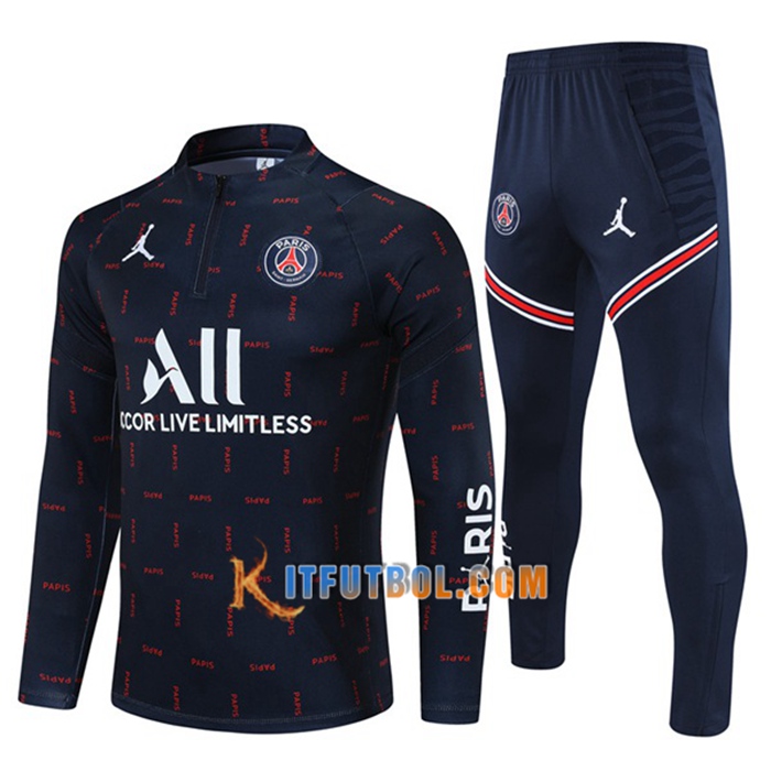 Chandal Equipos De Futbol Jordan PSG Azul Marino/Blanca 2021/2022