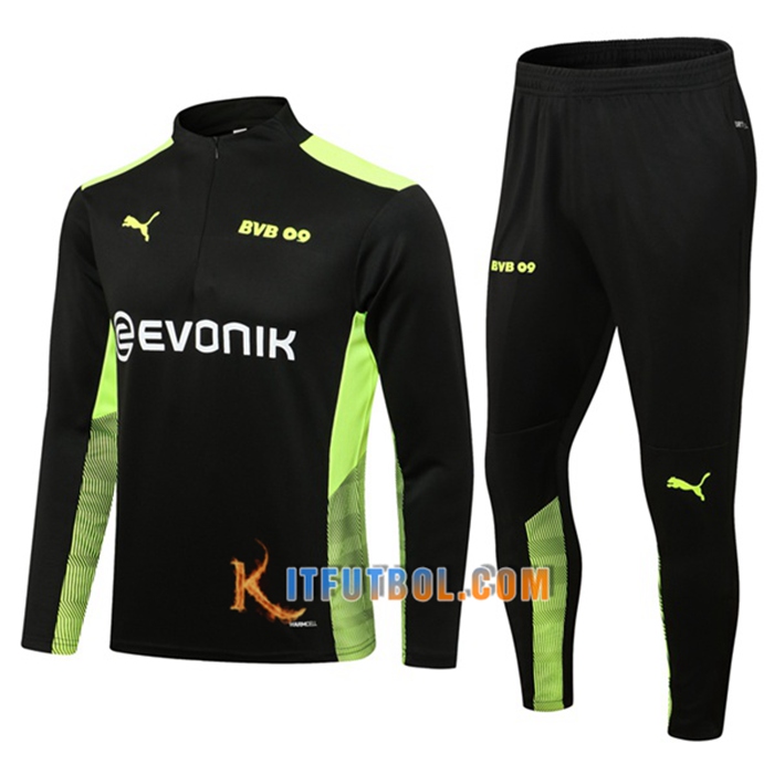Chandal Equipos De Futbol Dortmund BVB Negro/Verde 2021/2022