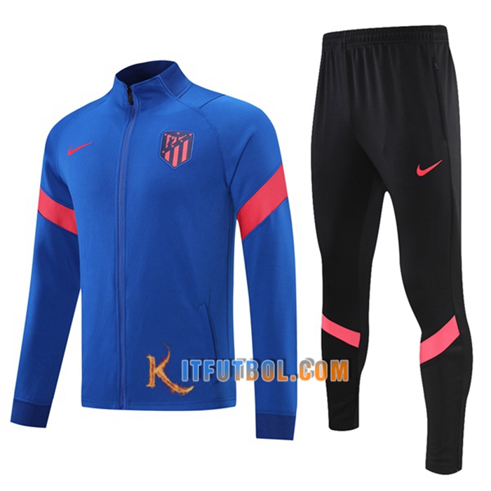 Chandal Equipos De Futbol - Chaqueta Altetico Madrid Azul 2021/2022