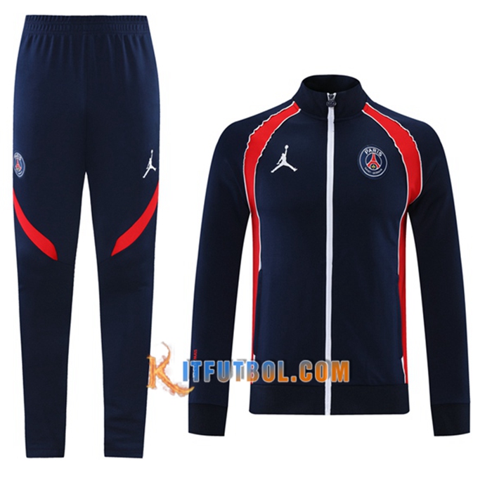 Chandal Equipos De Futbol - Chaqueta Jordan PSG Rojo/Negro 2021/2022