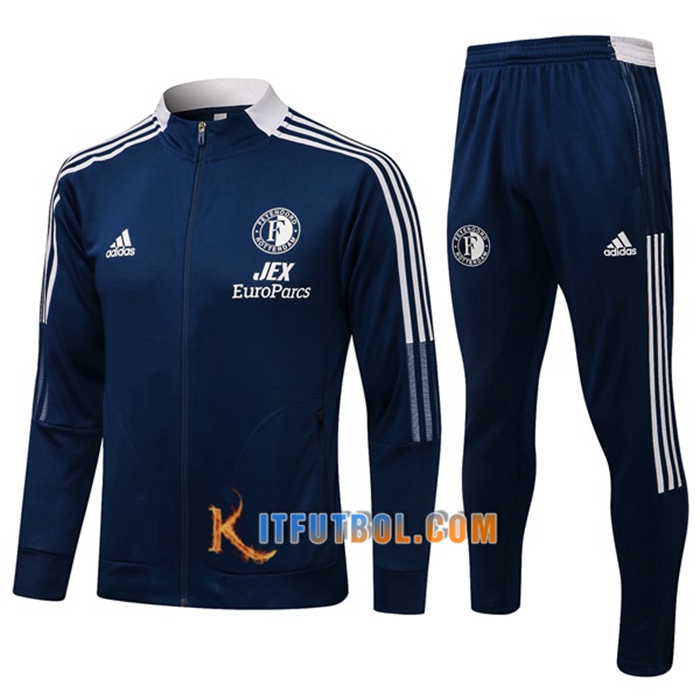Chandal Equipos De Futbol - Chaqueta Feyenoord Azul Marino 2021/2022